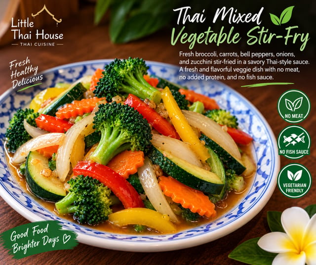 🥦 Thai Mixed Vegetable Stir-Fry.