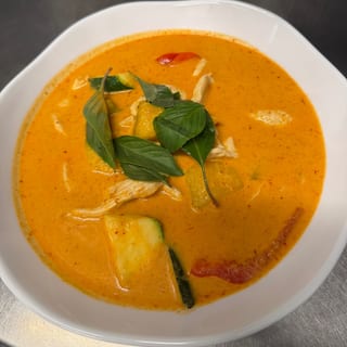 Pumpkin Curry Chicken Serve with Jasmine Rice